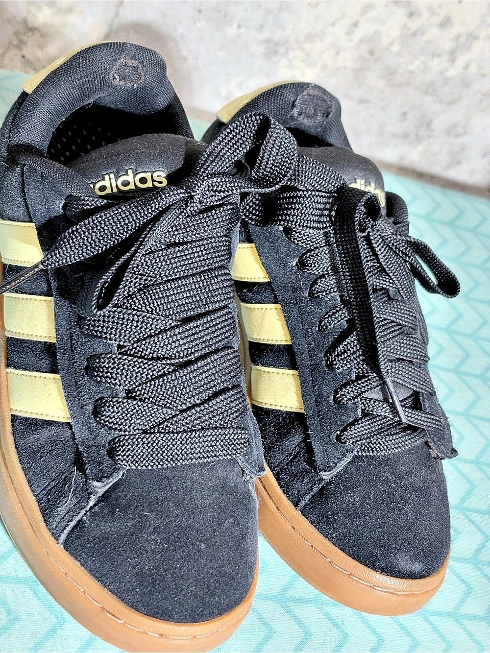 adidas Campus 00s Core Black Gum Black & Yellow Sneakers